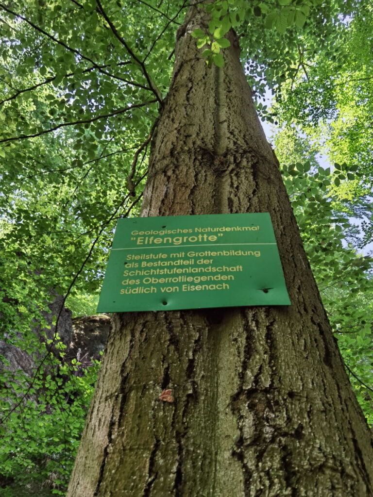 Geologisches Naturdenkmal Elfengrotte Eisenach