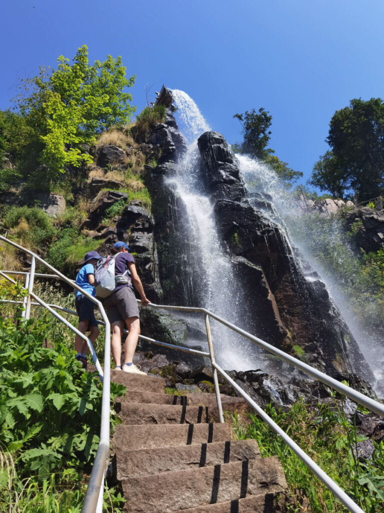 Die Trusetaler Wasserfälle sind die größten Fälle in Thüringen